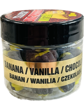Vafteriai Traper Duo Color-Maggot 10mm - Bananas/Vanilė/Šokoladas