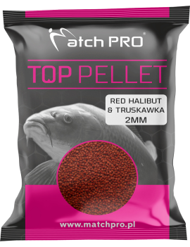 Peletės Match Pro Top Pellet 2mm 700g - Red Halibut/Strawberry