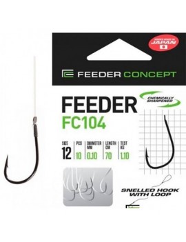 Kabliukai su pavadėliais Feeder Concept FC104